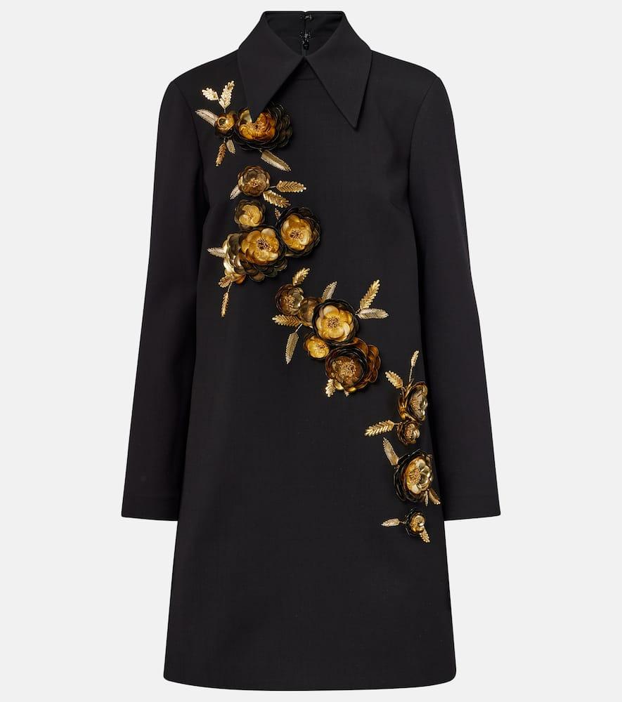 carolina herrera embellished wool