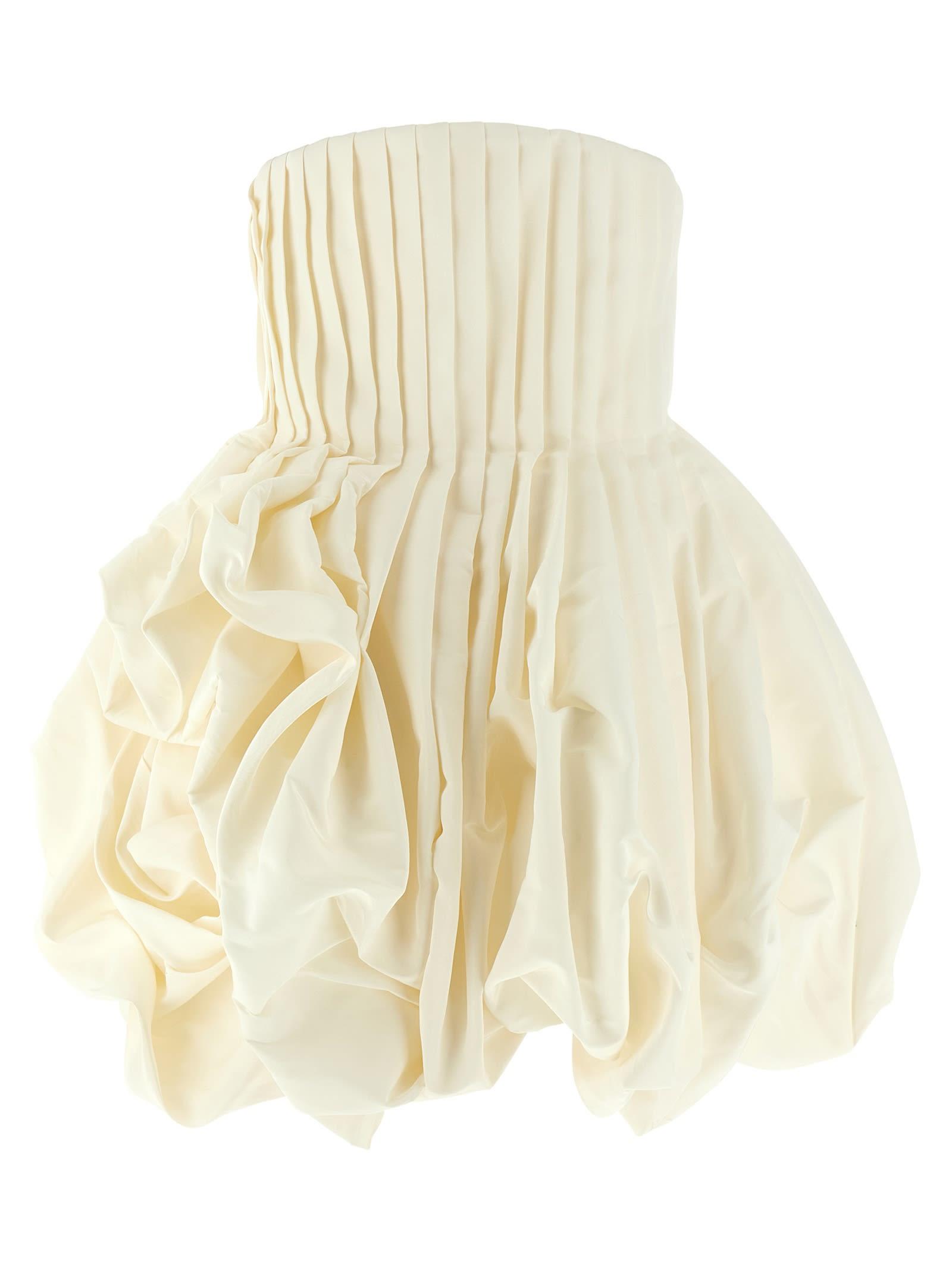 carolina herrera pink skirt dress