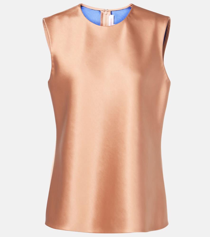 carolina herrera satin top
