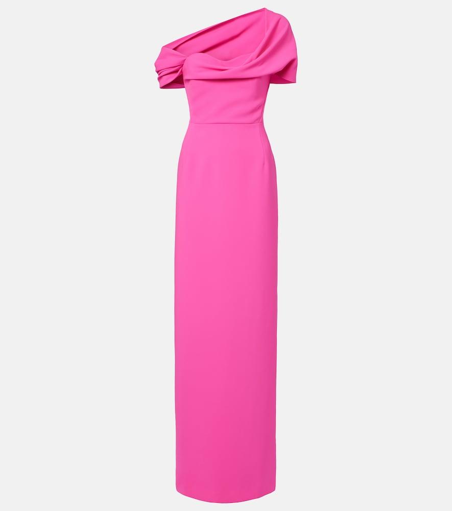 carolina herrera sofia crêpe bustier gown