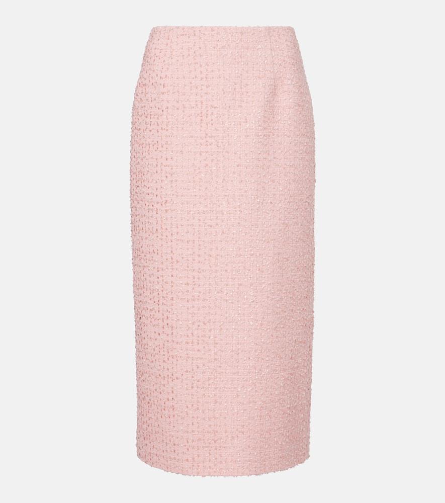 carolina herrera tweed pencil skirt
