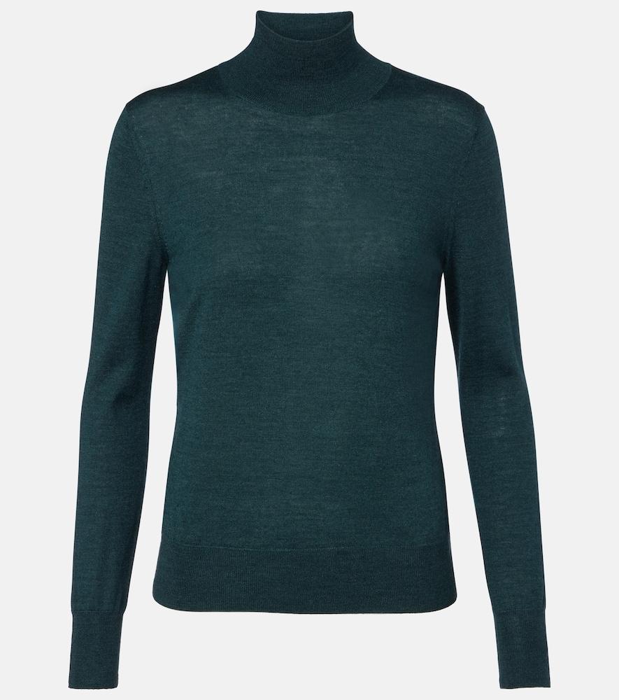 carolina herrera wool and silk turtleneck sweater
