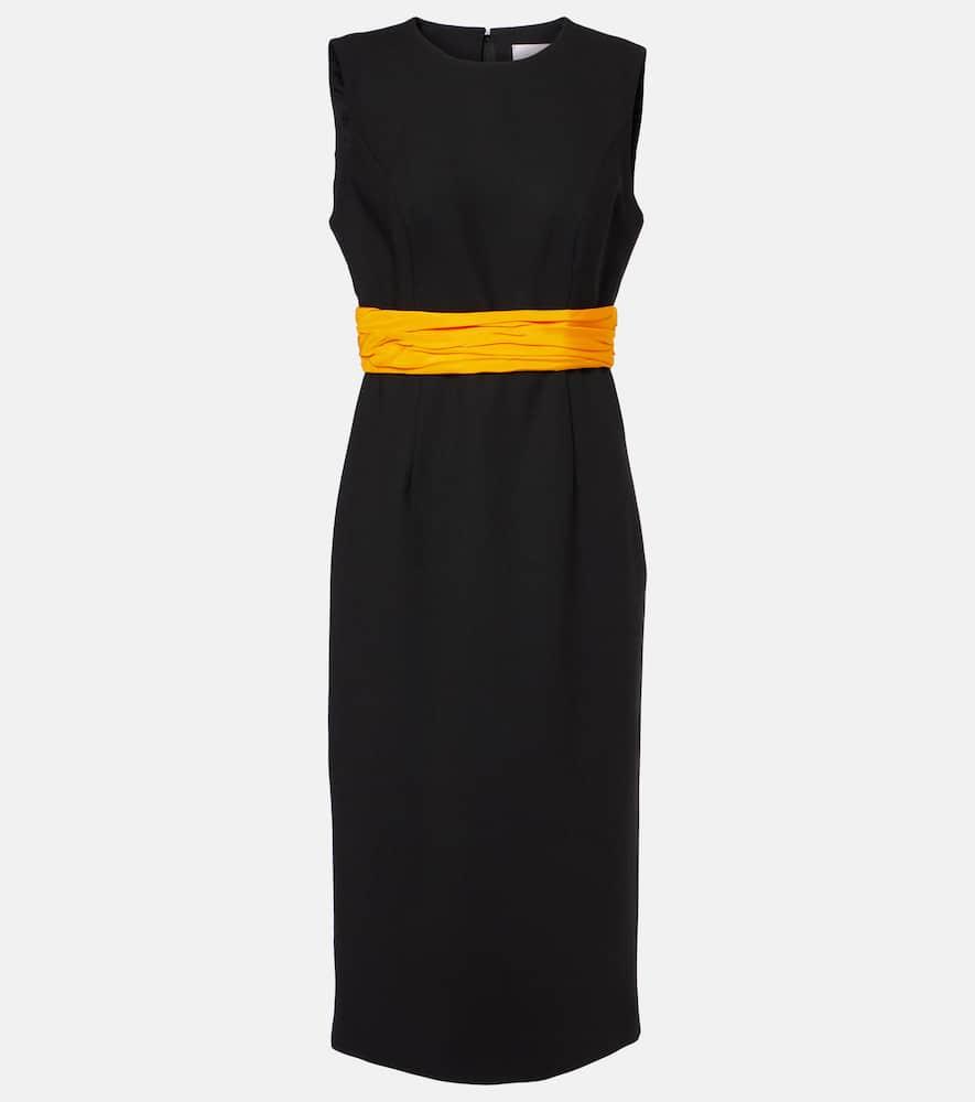carolina herrera wool cocktail dress