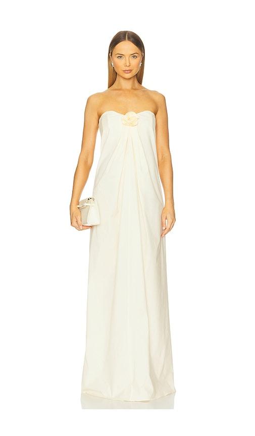 caroline constas kyra dress in neutral.