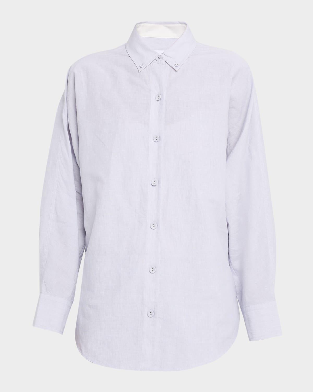 caroline long-sleeve linen shirt