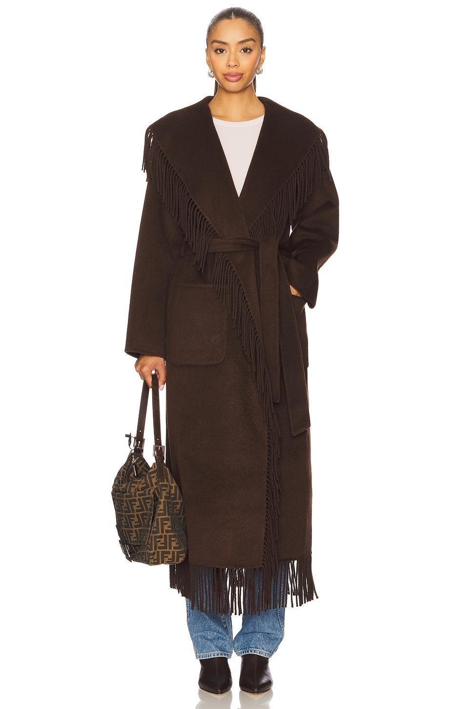 carrie fringe robe coat