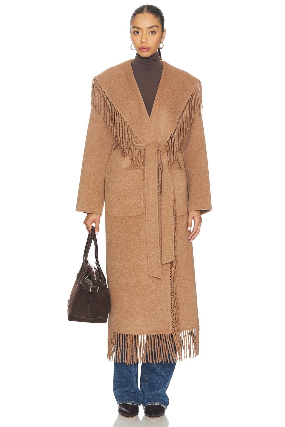 carrie fringe robe coat