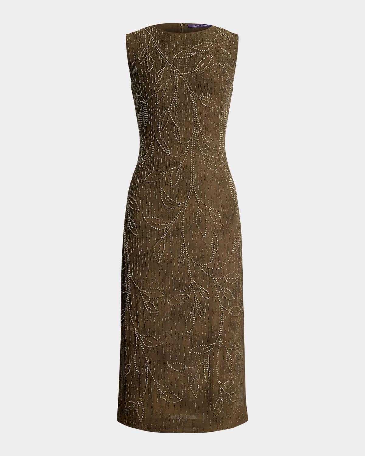 carroll embellished silk cocktail dress