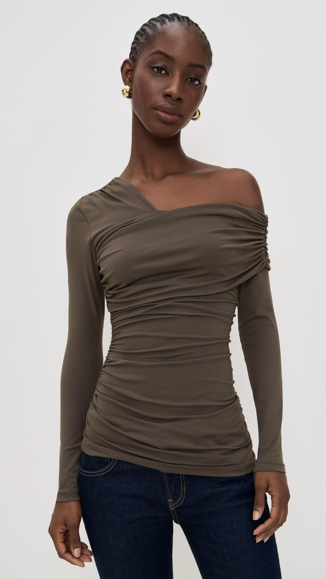 carryover one shoulder top