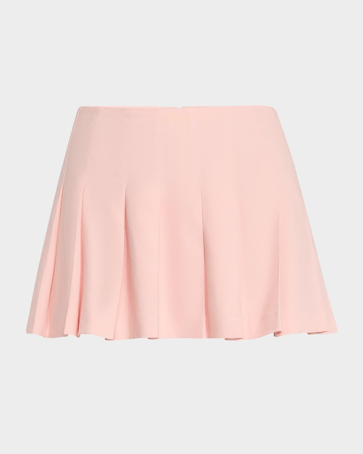 carter low-rise pleated mini skirt