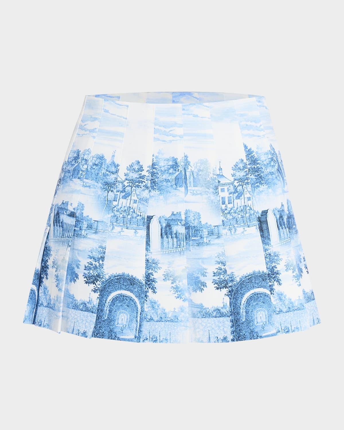 carter pleated mini skirt