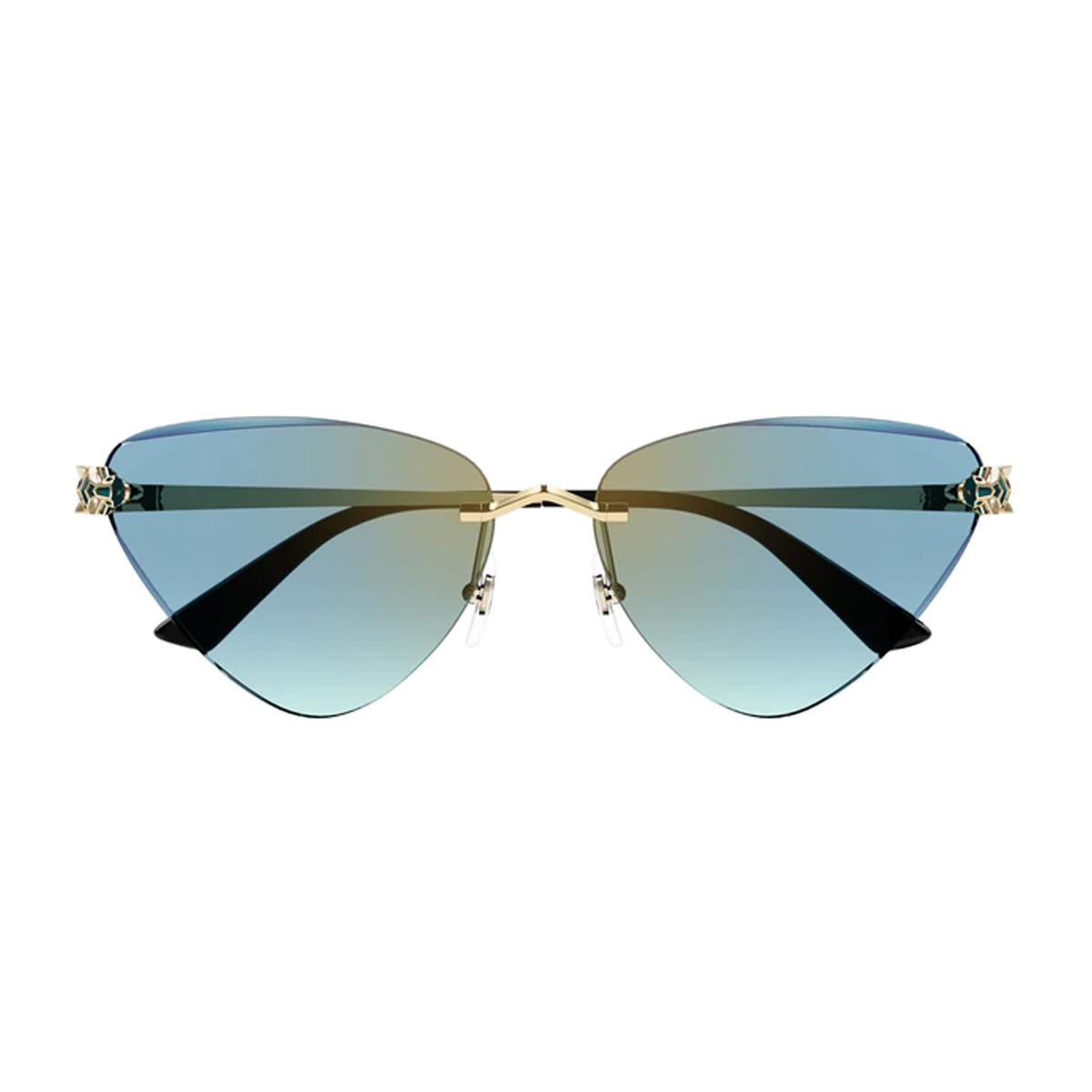 cartier ct0399s 004 oro metal occhiali sole - women