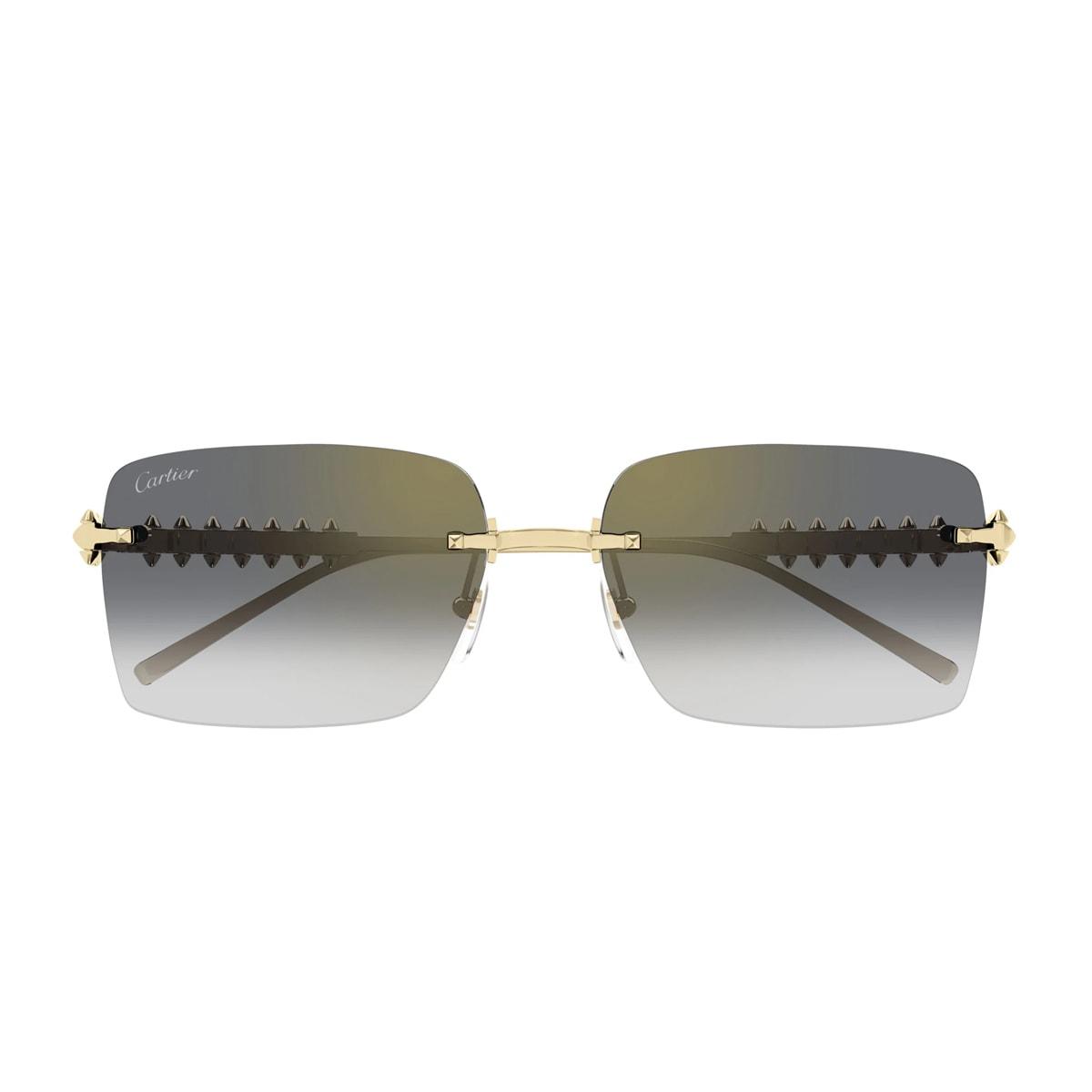 cartier eyewear cartier ct0545s clash de cartier 001 gold grey sunglasses