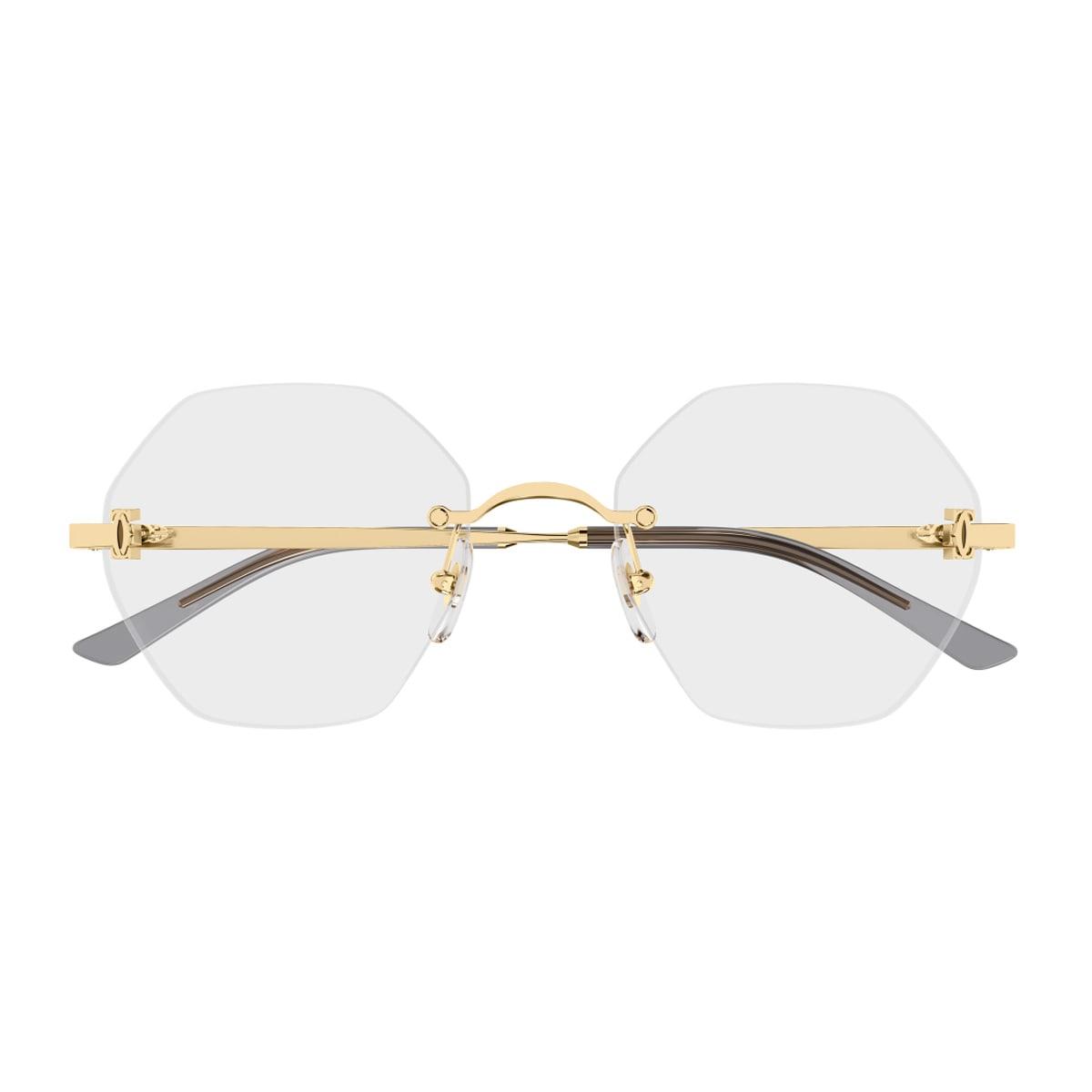 cartier eyewear cartier ct0593o c de cartier 001 gold glasses