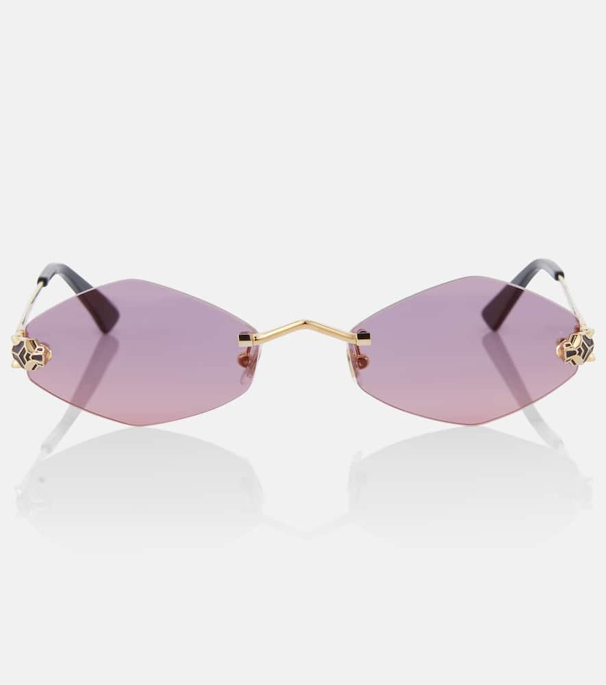 cartier eyewear collection panthère de cartier geometric sunglasses