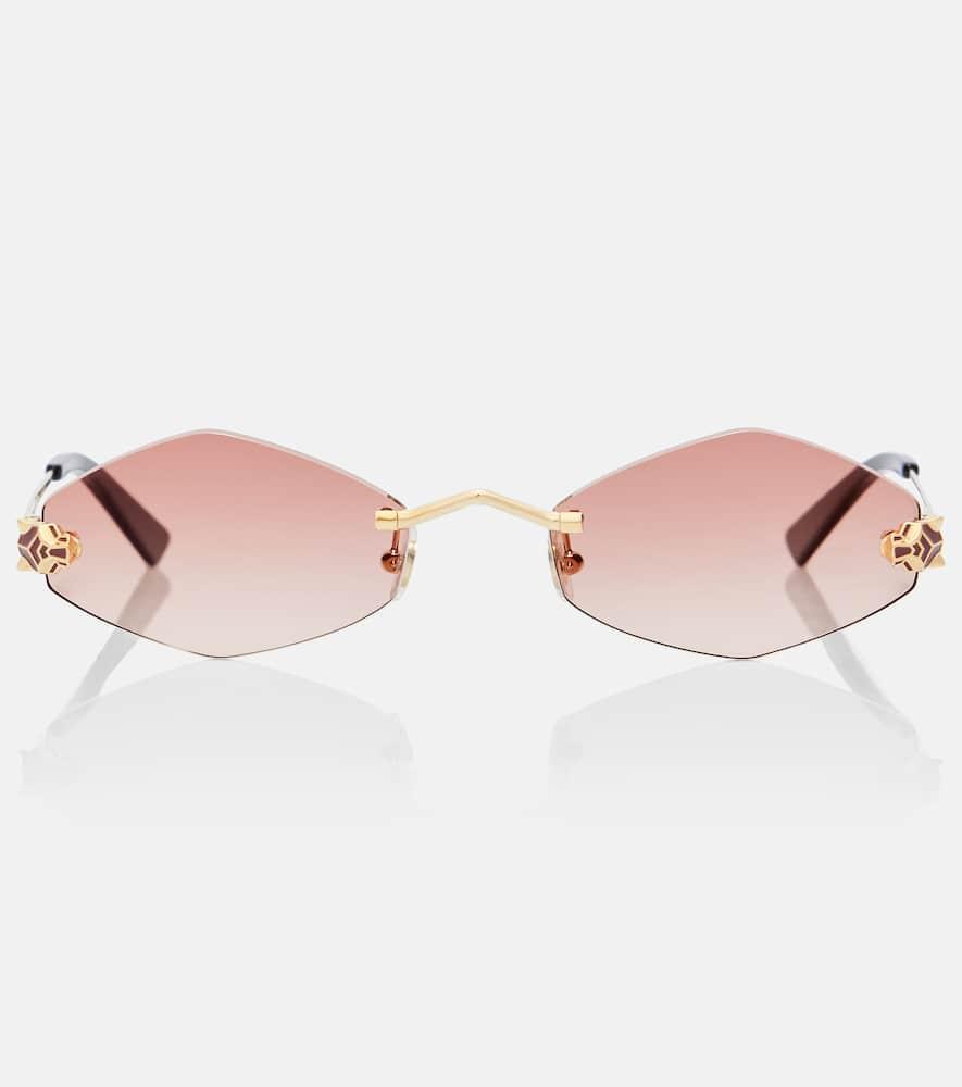 cartier eyewear collection panthère de cartier oval sunglasses