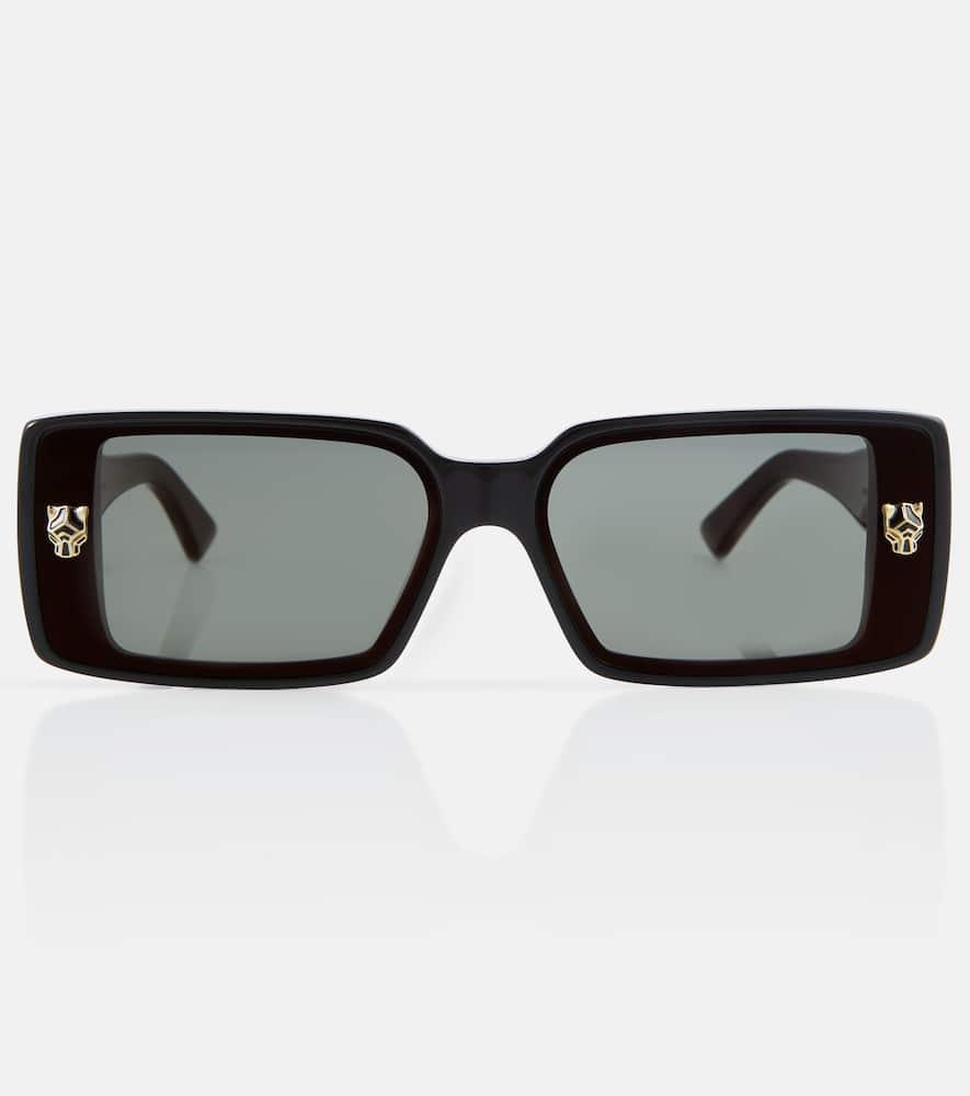 cartier eyewear collection panthère de cartier rectangular sunglasses
