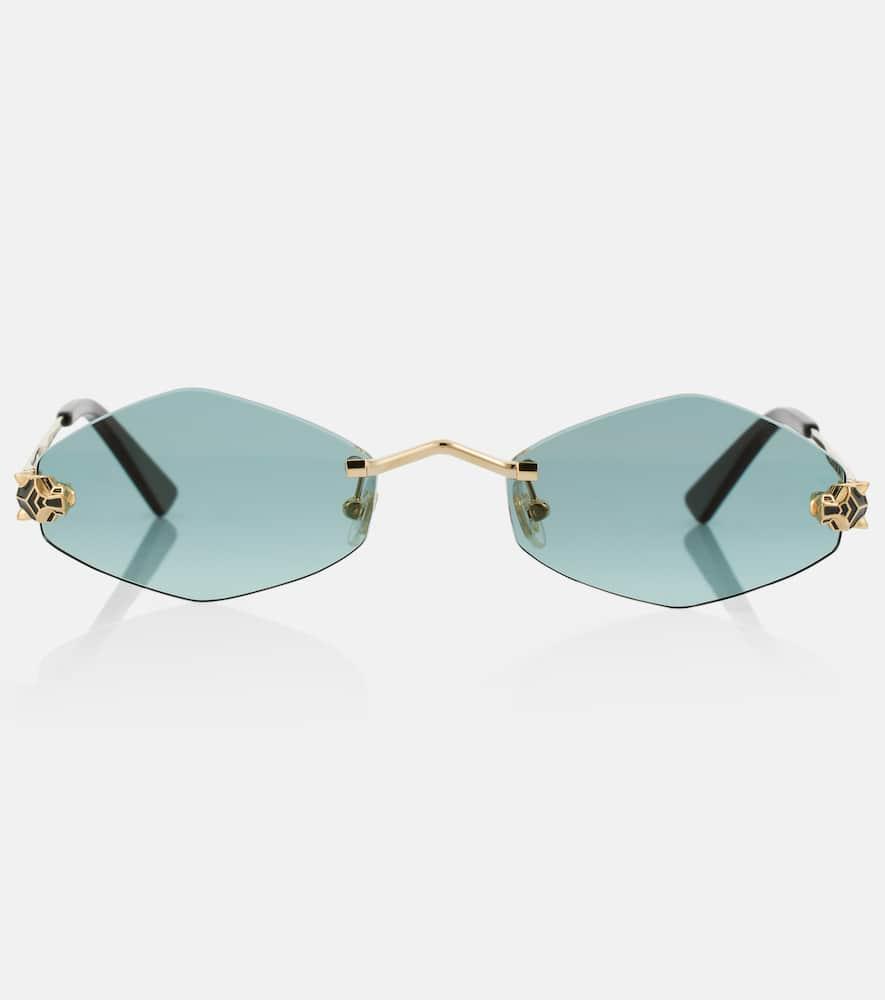 cartier eyewear collection panthère de cartier round sunglasses