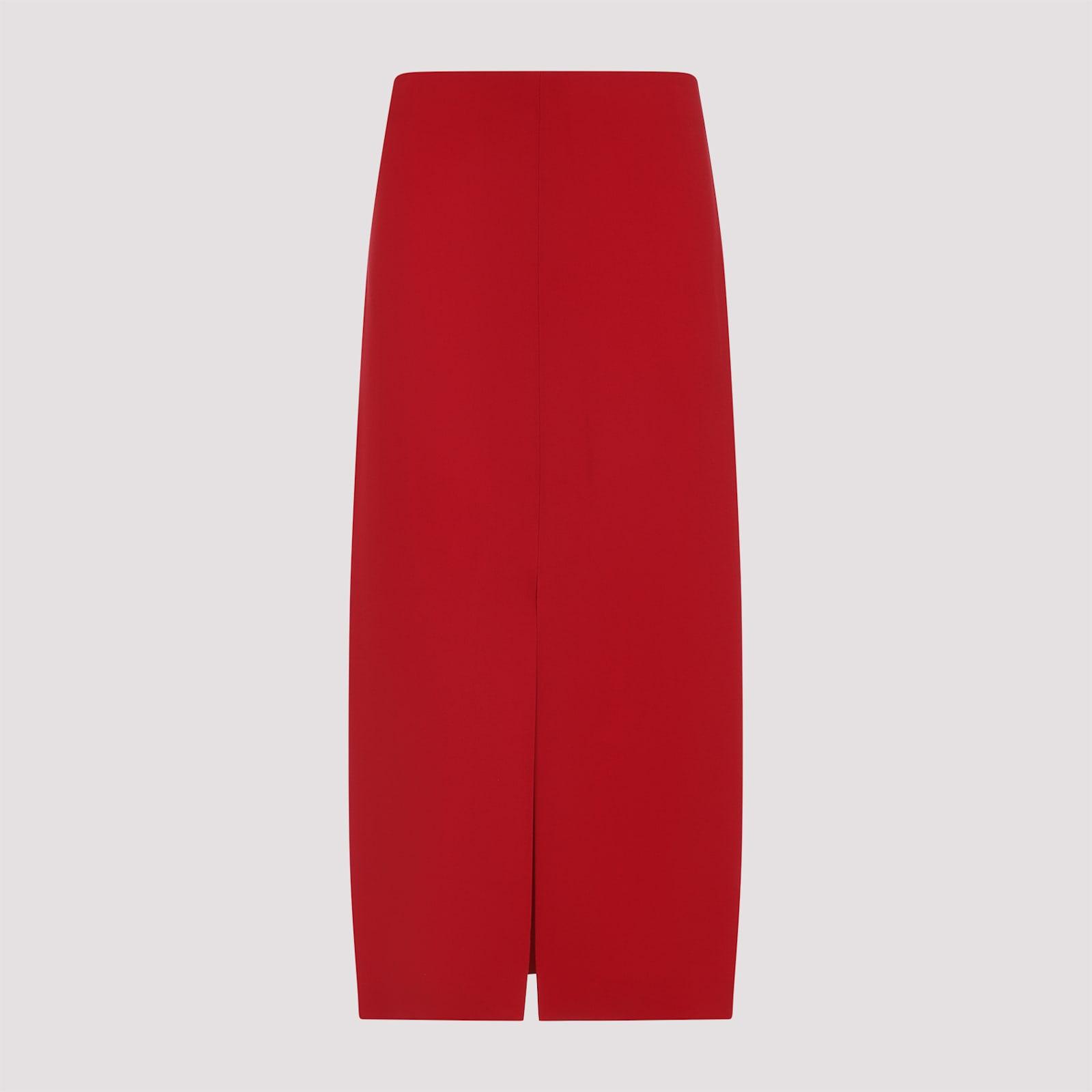 carven acetate midi skirt