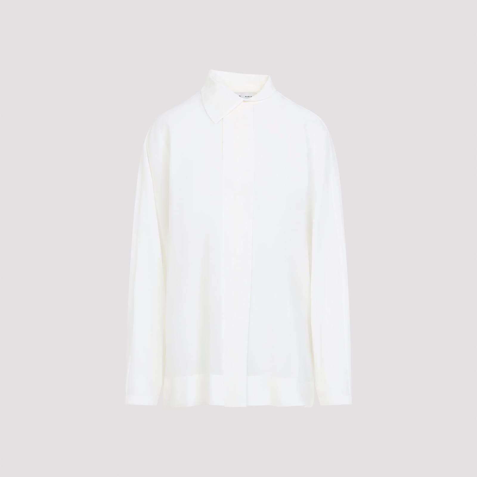 carven asymmetrical collar shirt