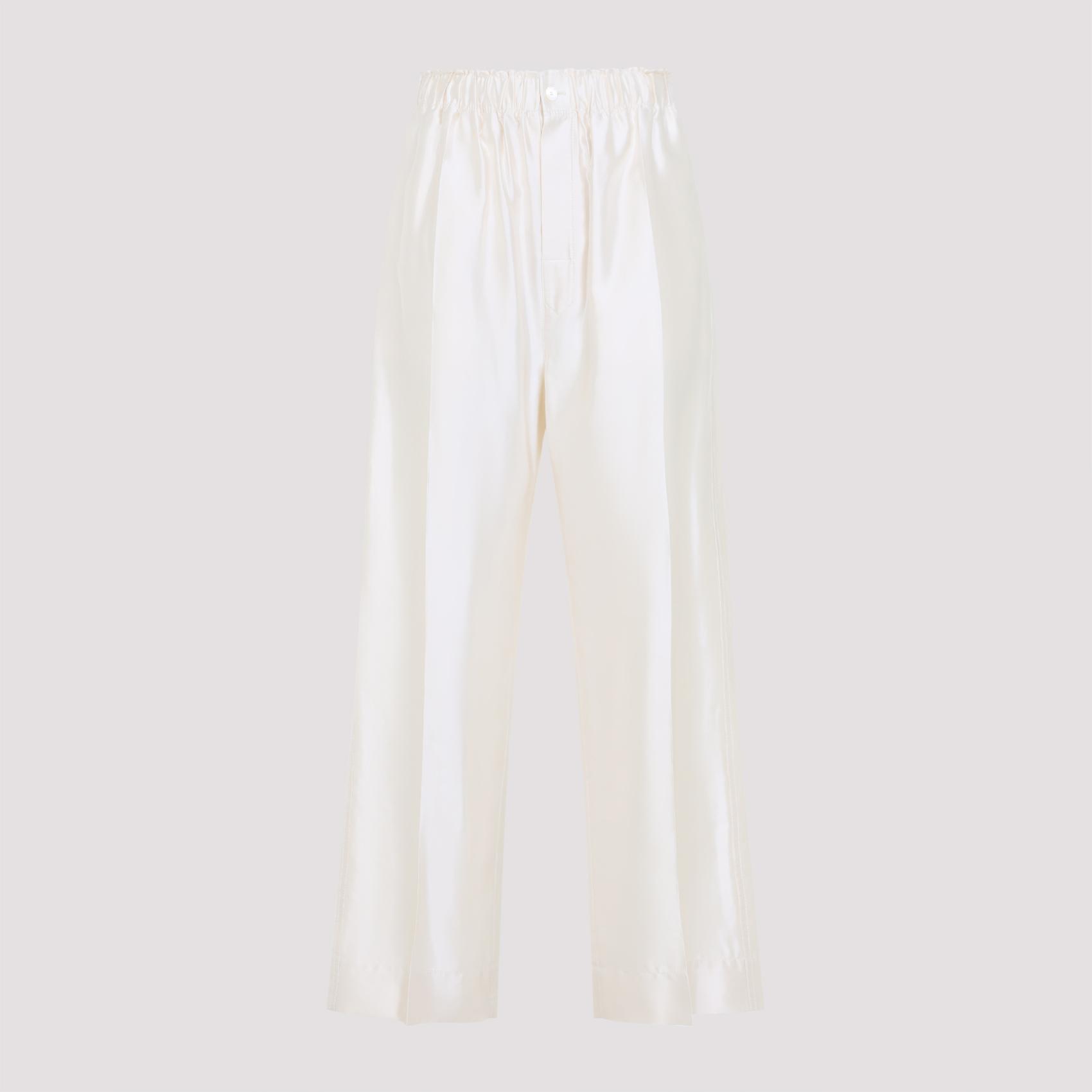 carven cotton and silk pants nude & neutrals - women