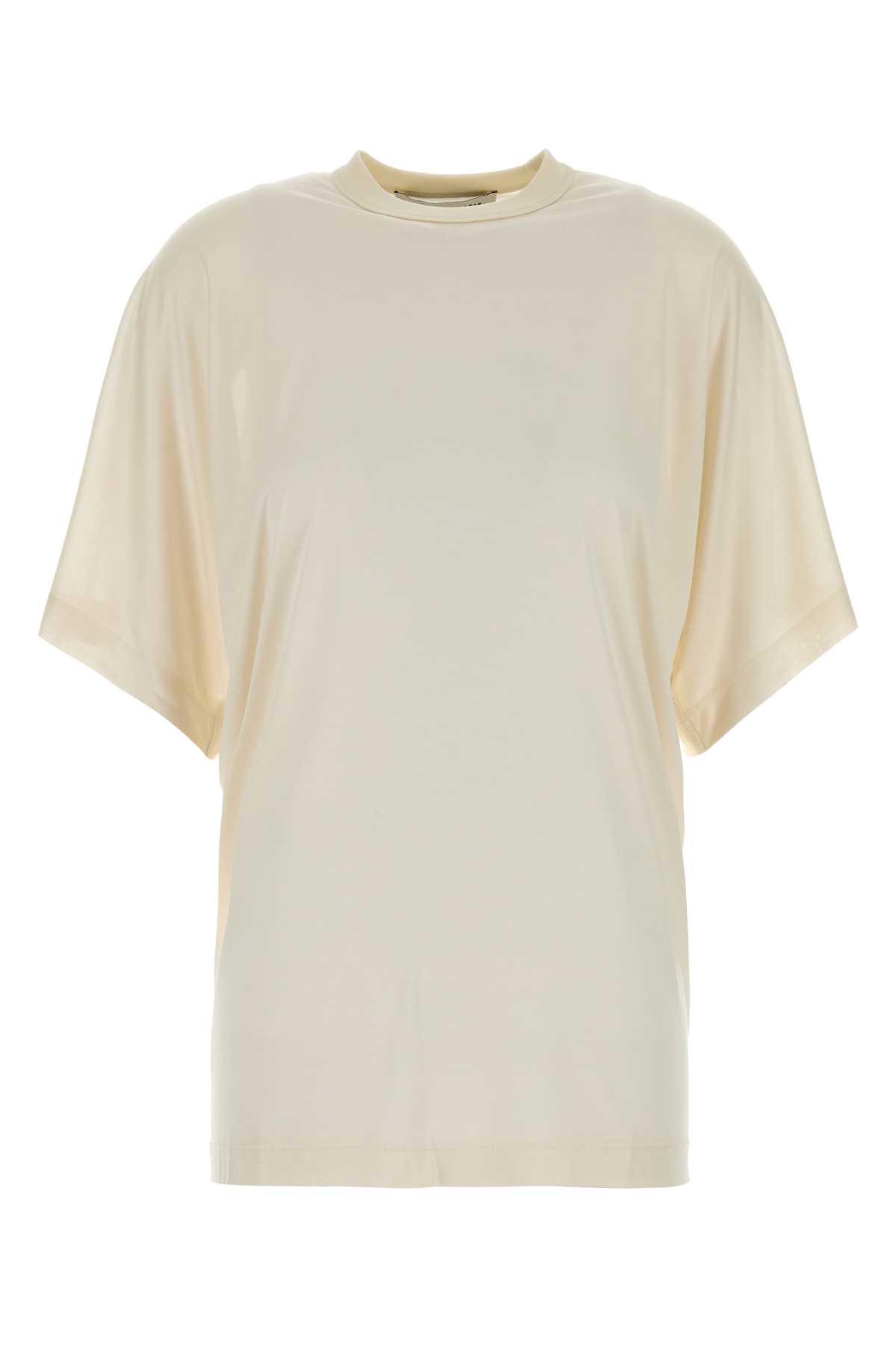 carven ivory silk oversize t-shirt