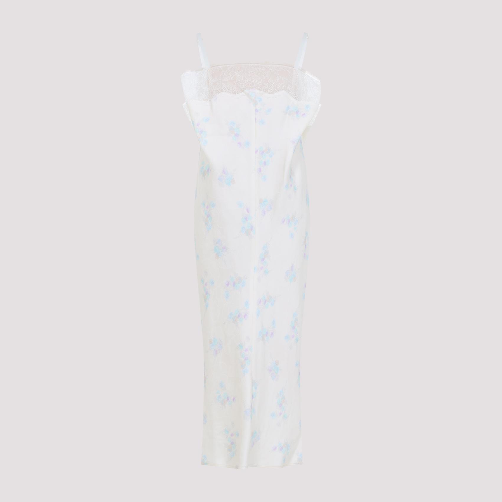 carven lingerie midi dress nude & neutrals cotton cupro polyamide - women