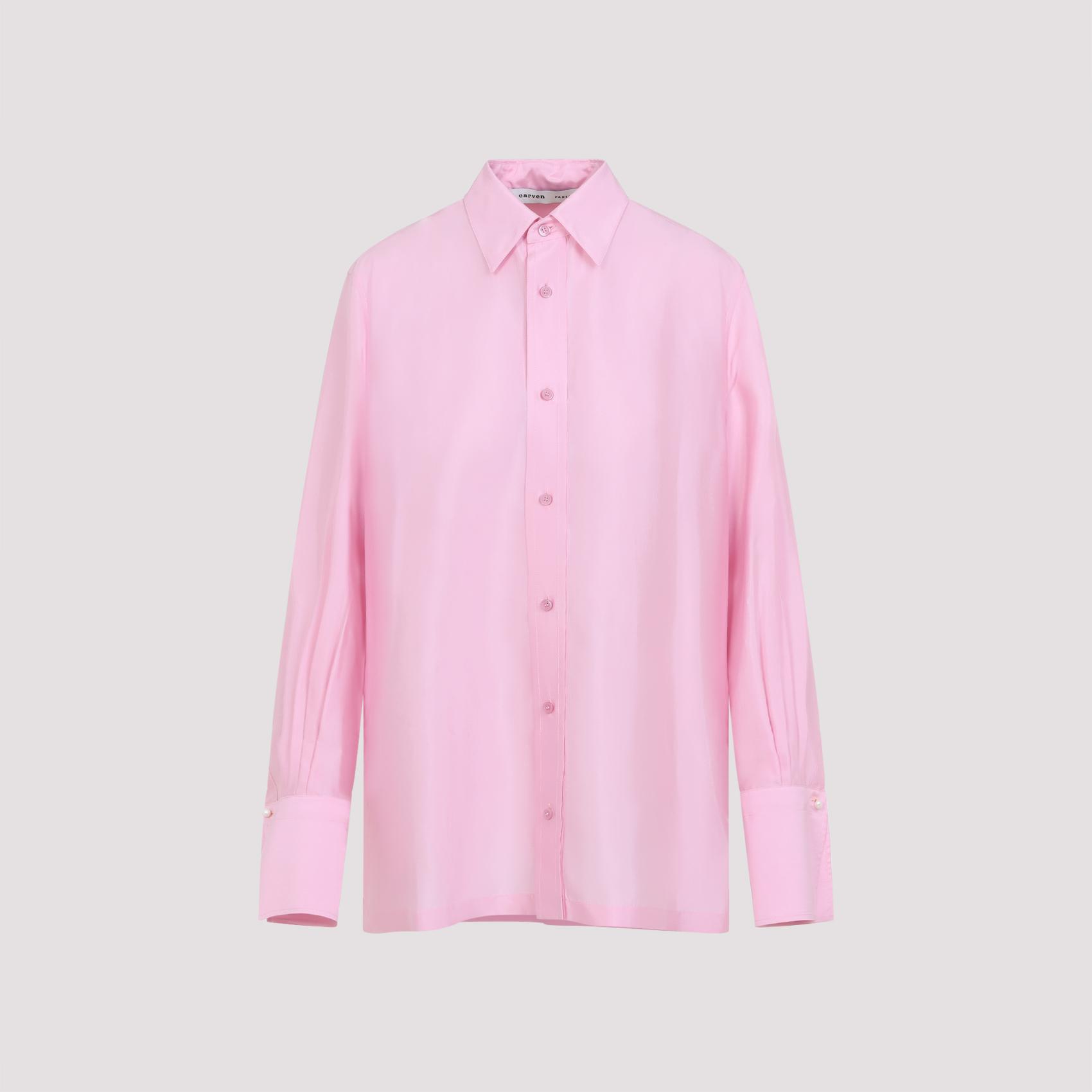carven silk shirt pink & purple - women