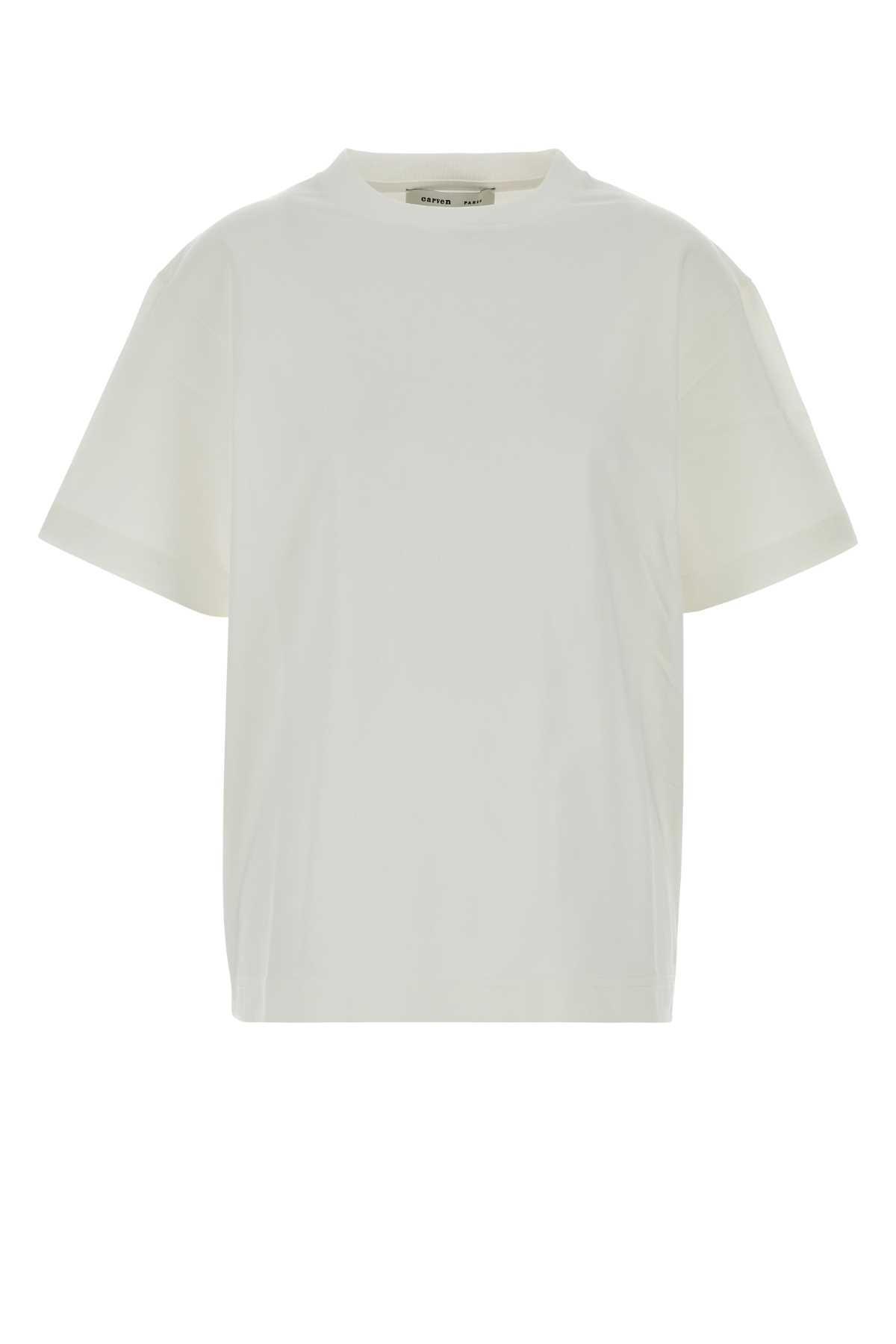 carven white cotton oversize t-shirt