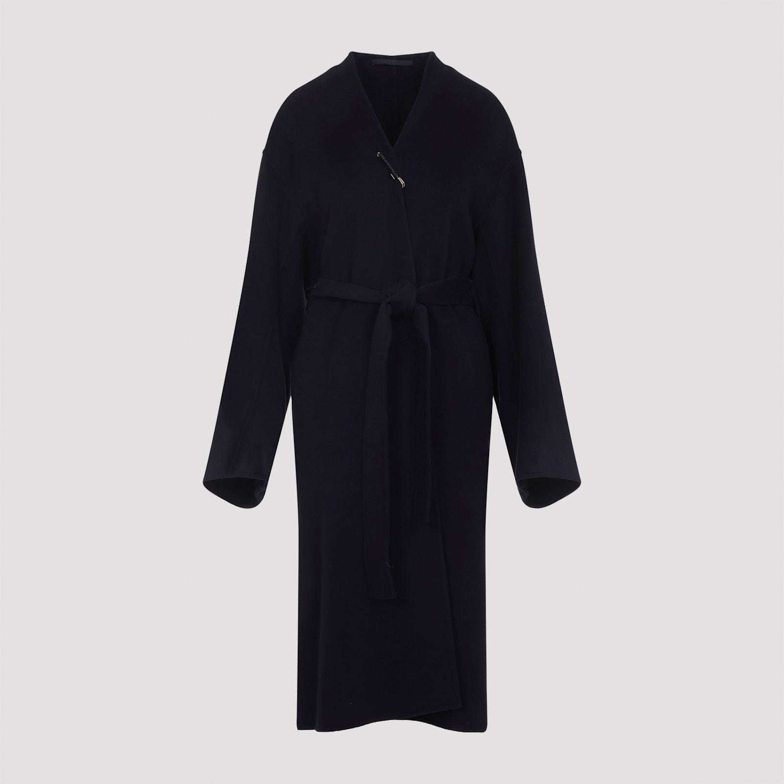 carven wool wrap coat