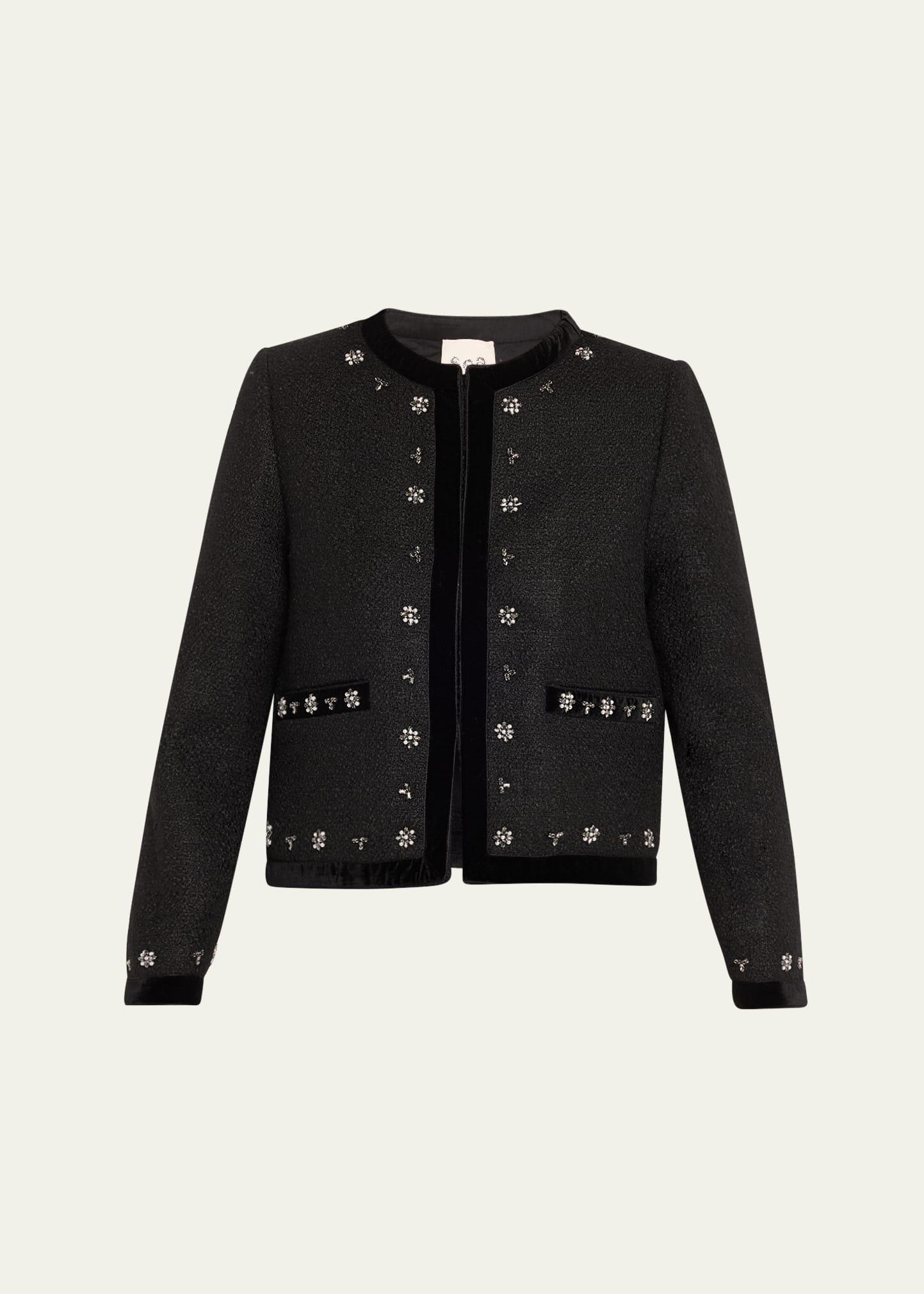 caryl beaded tweed jacket