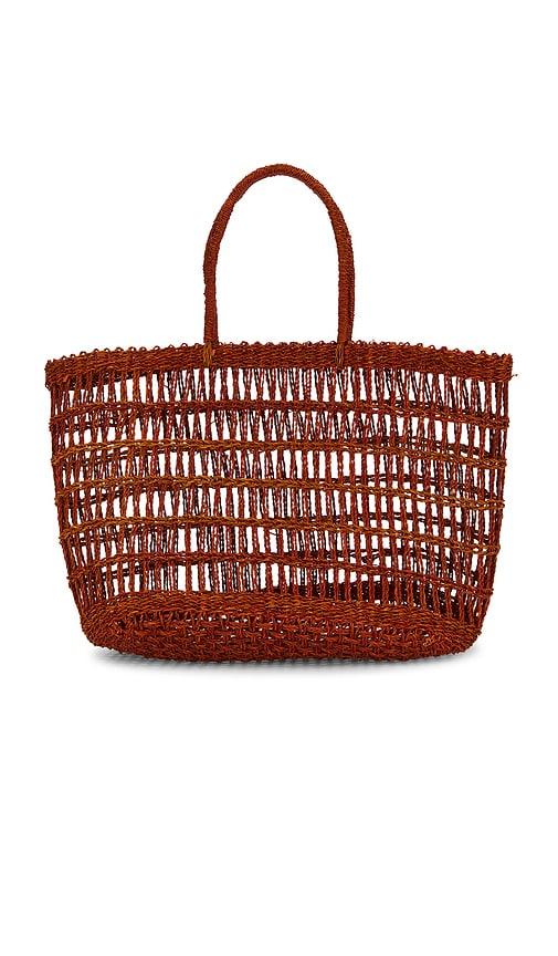 casa clara beach party tote in tan.