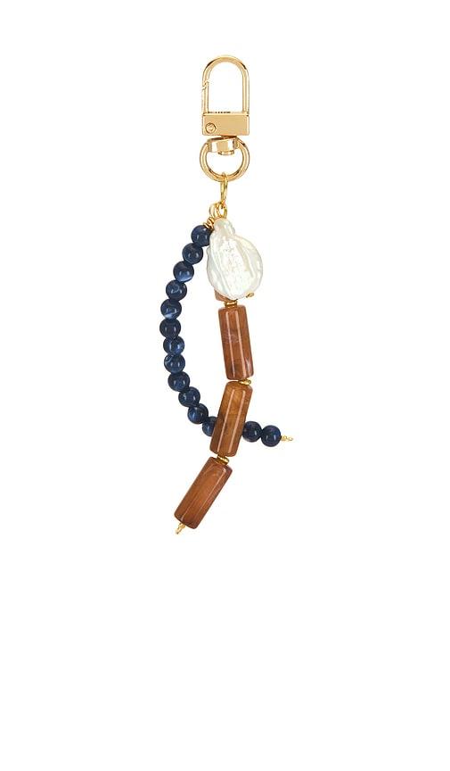 casa clara ember beaded keychain in multi.