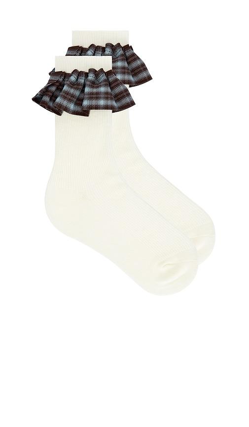 casa clara johnnie socks in cream.