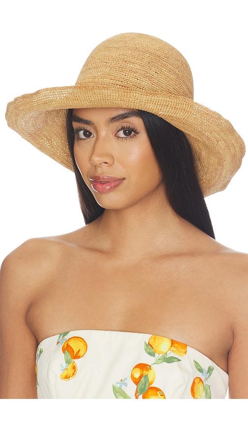 casa clara lagoon bucket hat in neutral.