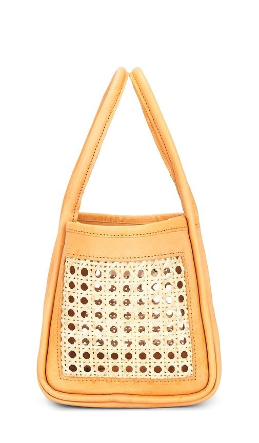 casa clara moon mini bag in tan.