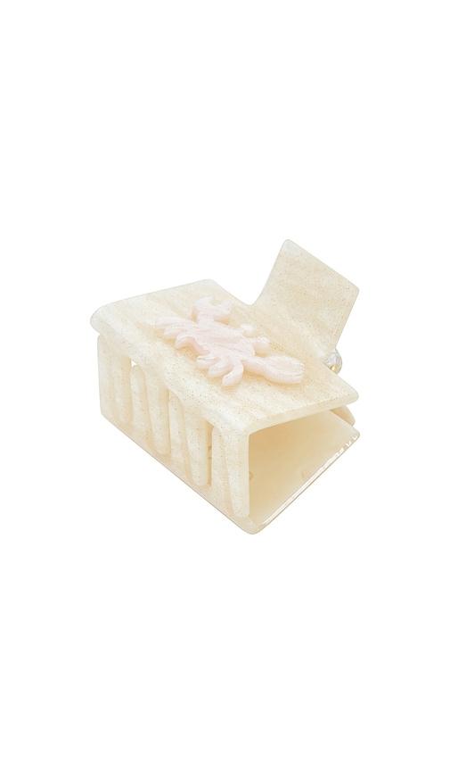 casa clara pia hair clip in cream.