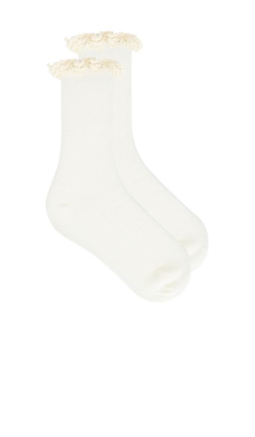 casa clara west socks in cream.