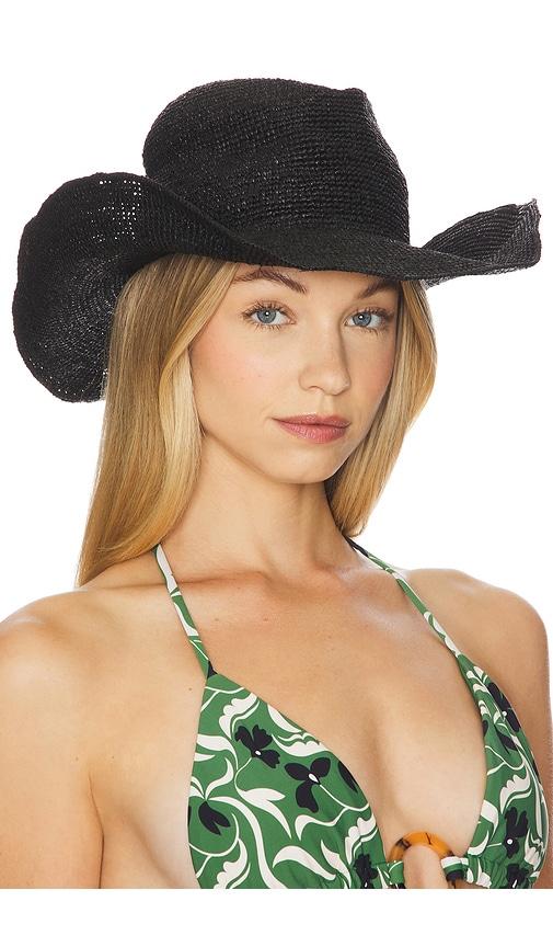 casa clara x revolve cowboy hat in black.