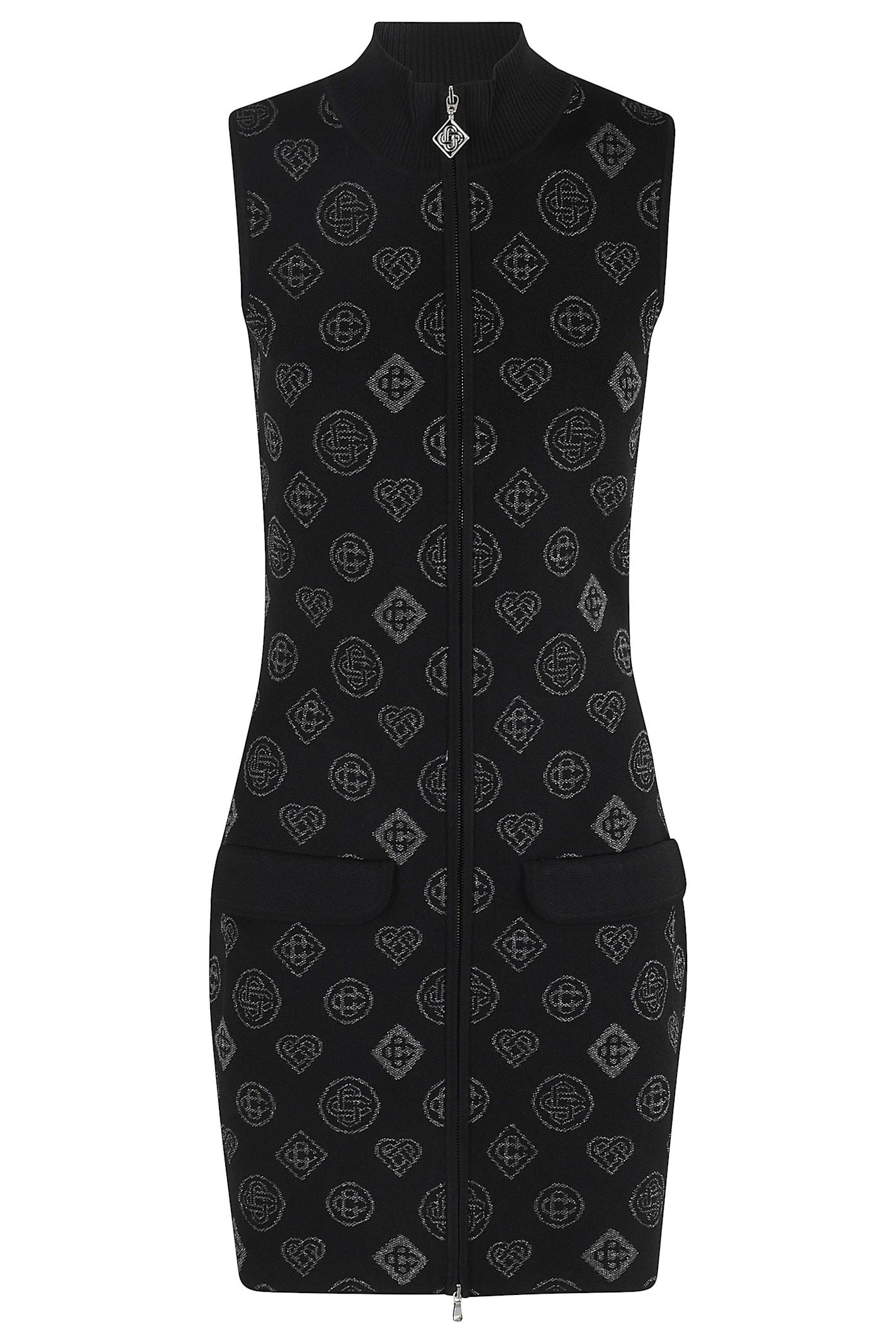 casablanca citi jacquard dress