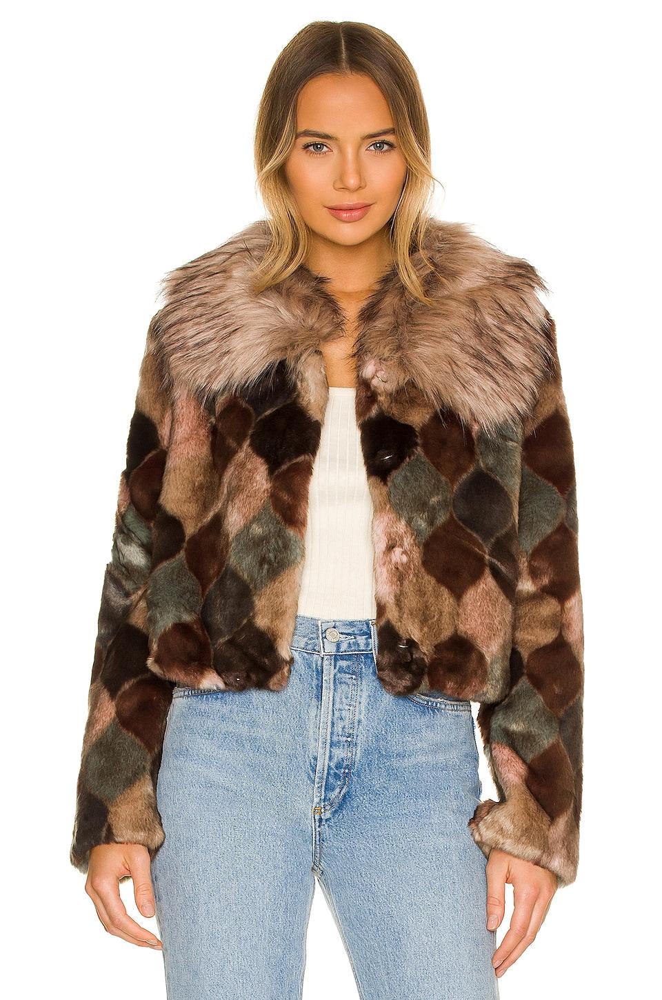 casablanca faux fur jacket