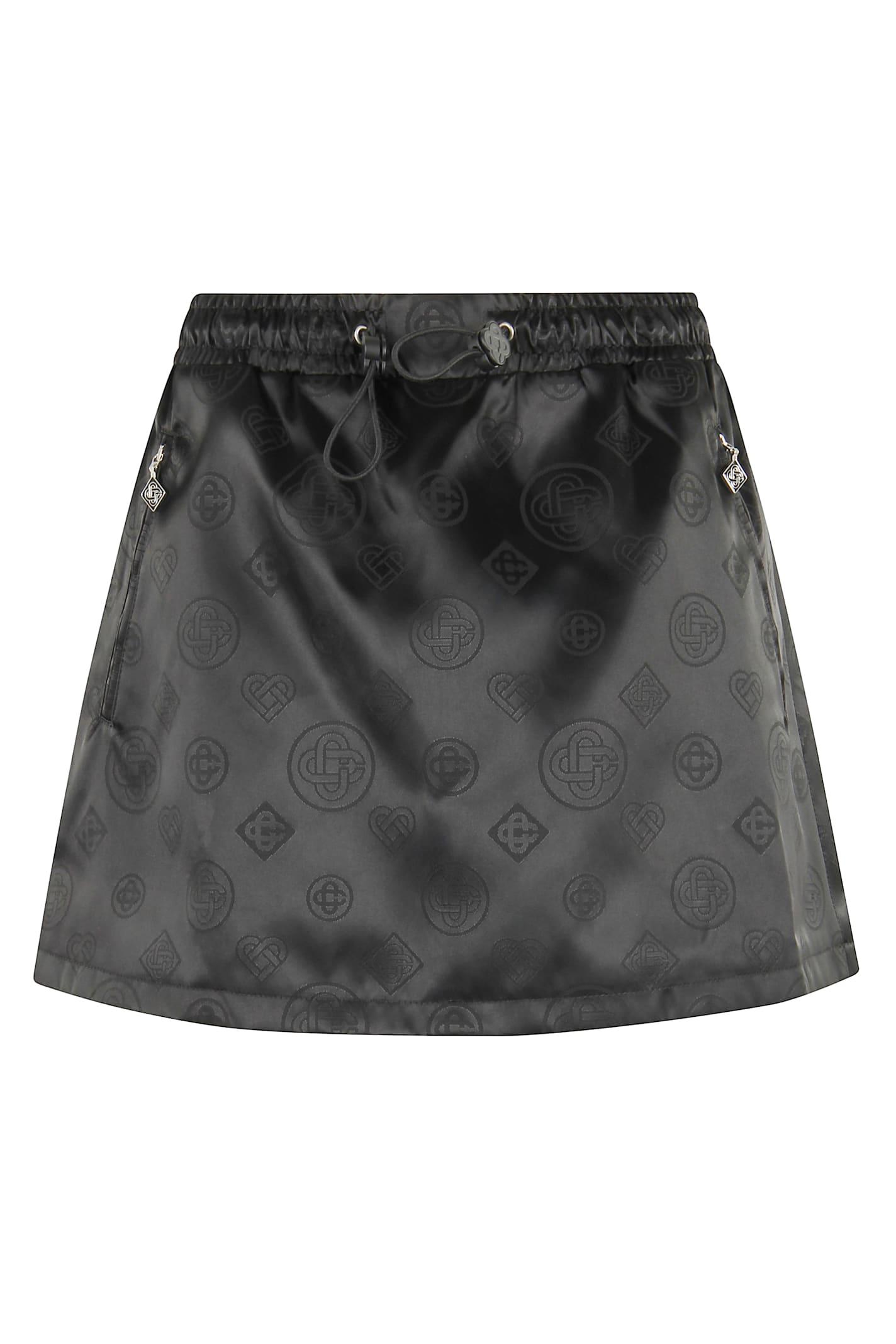 casablanca logo mini skirt