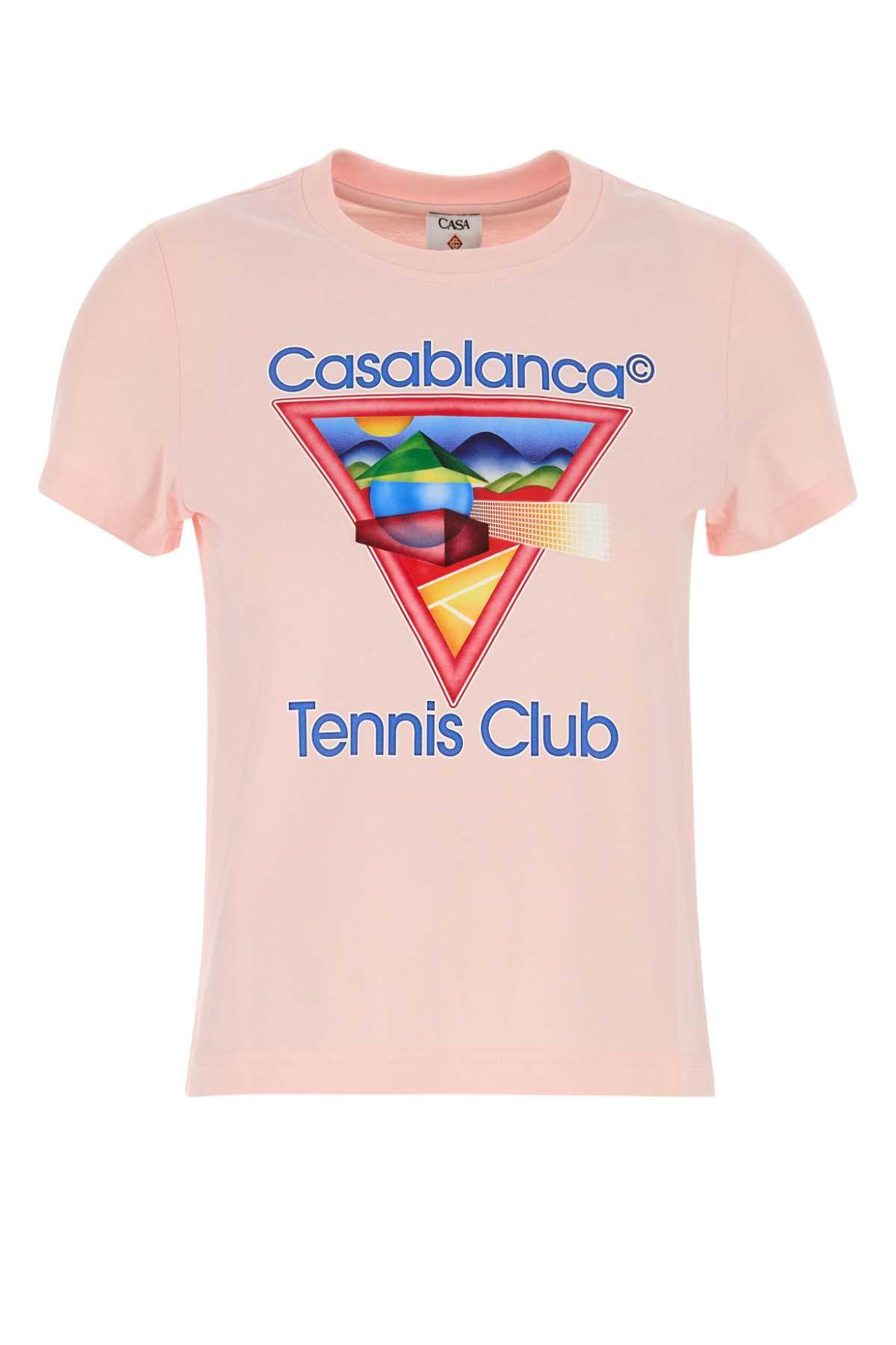casablanca pink cotton t-shirt