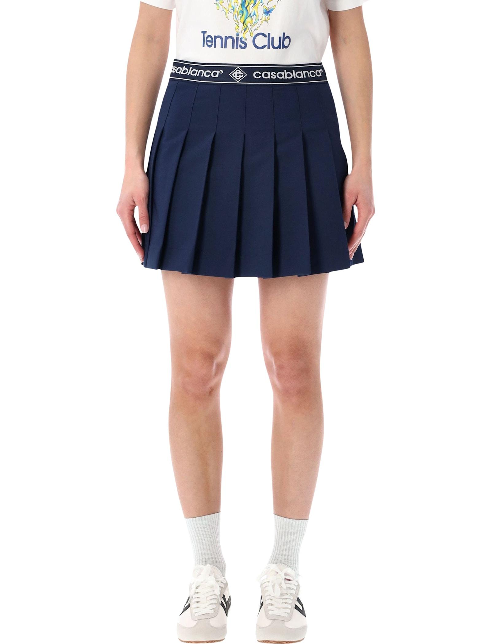 casablanca pleated mini skirt