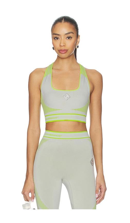 casablanca seamless bralette in grey.