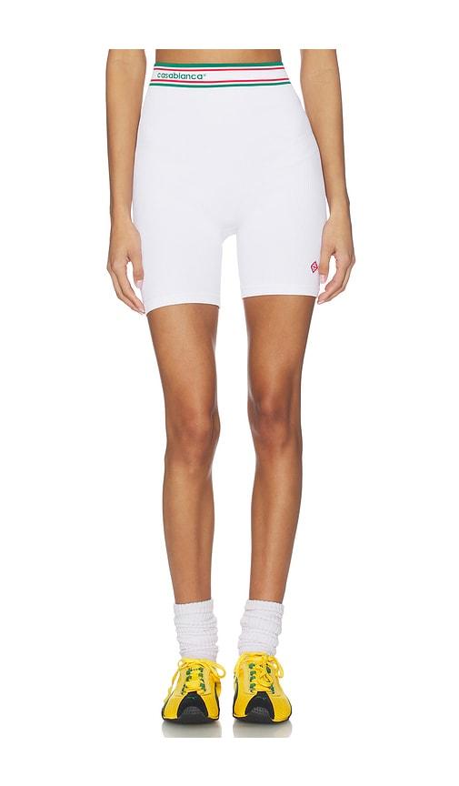 casablanca seamless short in white.