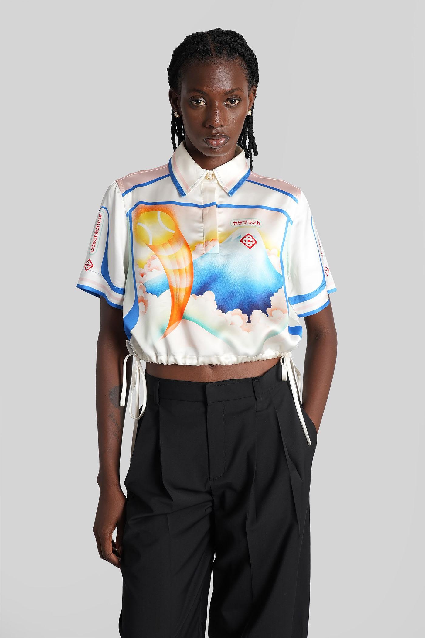 casablanca shirt in multicolor viscose