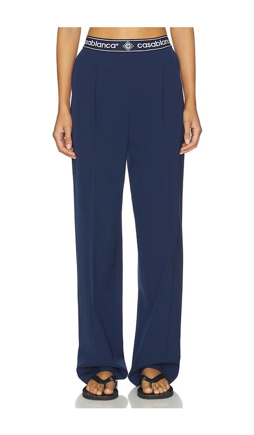 casablanca sports tailored trouser in navy.