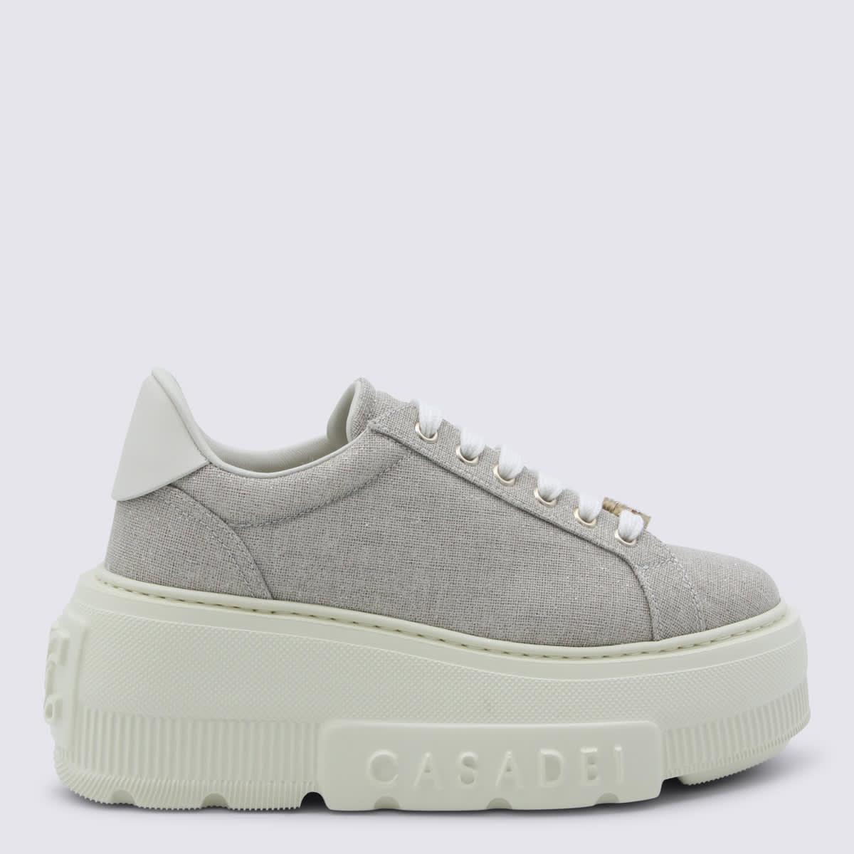casadei beige leather nexus solar eclipse sneakers