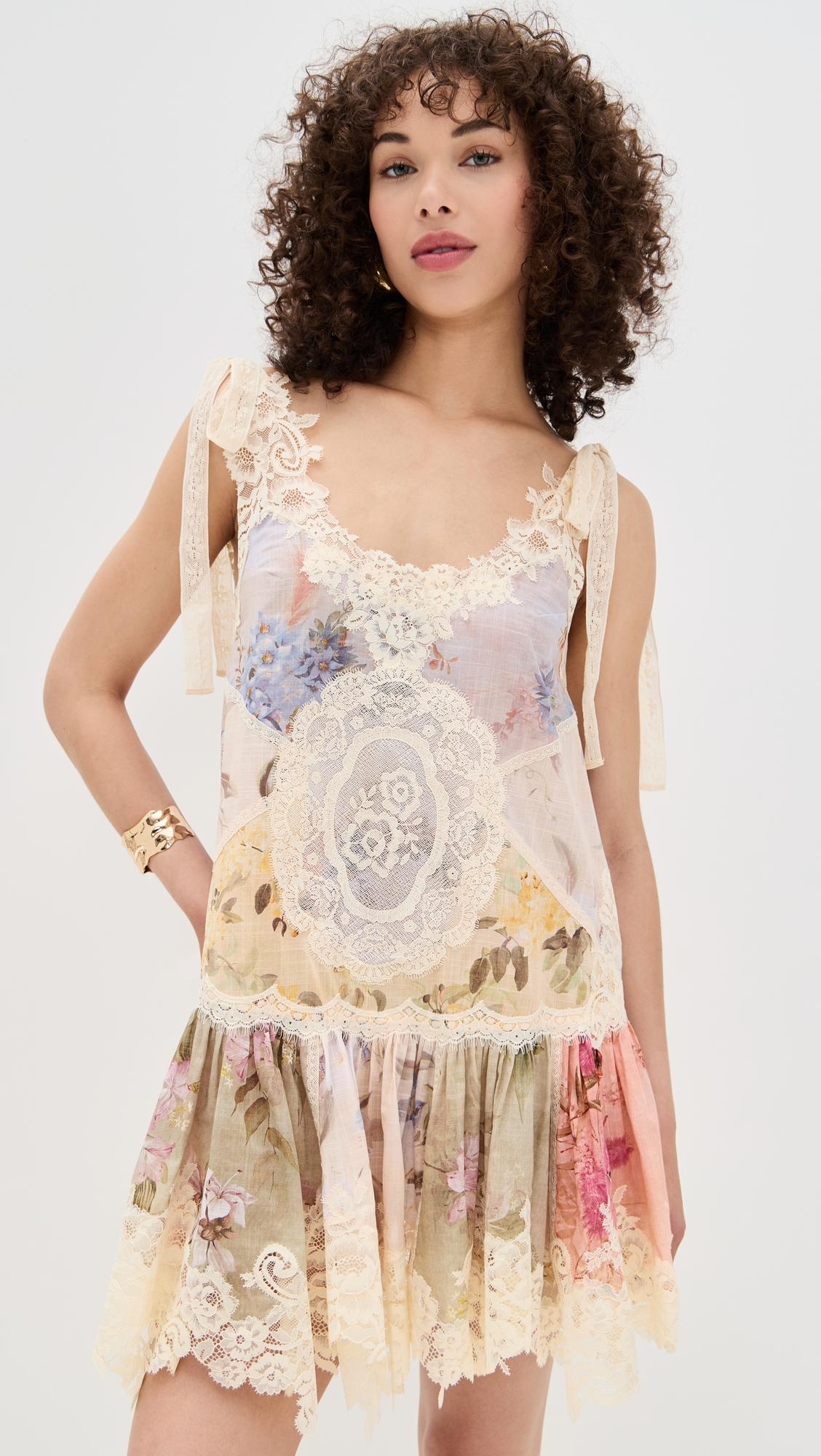 cascadian lace mini dress